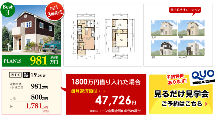 キャンディハウスの注文住宅